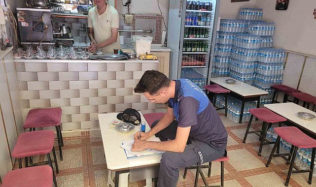 Zabıta ekipleri, kahvehane ve çay ocaklarını denetledi