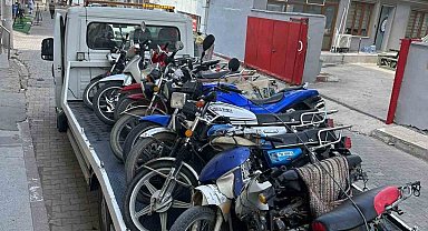 35 motosiklet trafikten men edildi