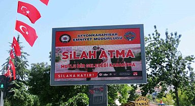 Afyonkarahisar İl Emniyet Müdürlüğü'nden afişli uyarı