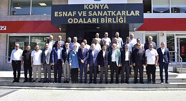 AK Parti Konya heyeti esnaflarla buluştu
