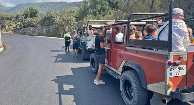 Alanya'da safari araçları denetlendi