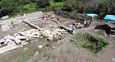 Antik kent kazısında bin 600 yıllık deprem kalıntıları ortaya çıktı
