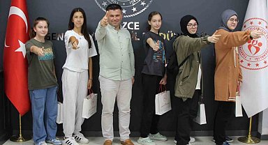 Atıcılık sporcularına hediye