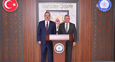 Aydın İl Emniyet Müdürü Erdoğan, Vali Canbolat'ı ağırladı