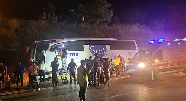 Aydın'da yolcu otobüsü yoldan çıktı: 1 ölü, 7 yaralı