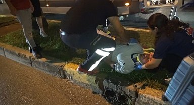 Aynı istikamette motosikletler çarpıştı: 2 yaralı