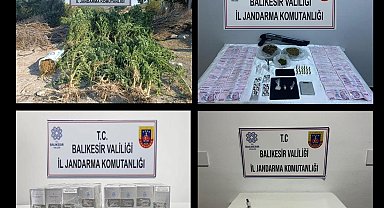 Balıkesir'de kaçakçılık ve uyuşturucu madde suçlarına yönelik operasyon