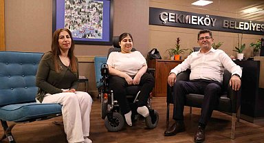 Bir buçuk yıl sonra sokağa çıktı, ilk ziyareti Başkan Çerkez'e oldu