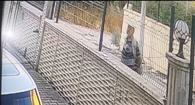 Bir ileri bir geri gitti... Volta atan hırsız kameraya yansıdı