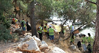 Bodrum'daki temizlik seferberliği Torba'da devam etti