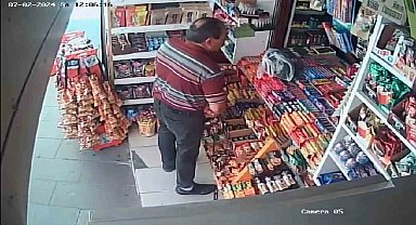 Büfe sahibinin dikkati, hırsızlığı ele verdi
