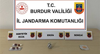 Burdur'da jandarmanın uyuşturucu operasyonunda 1 şüpheli tutuklandı