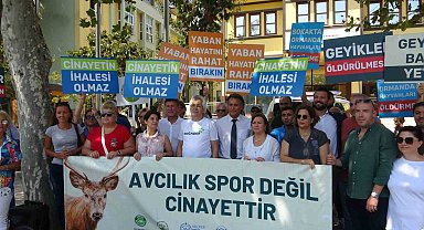 Bursa'da STK'lardan avcılık ihalesine tepki