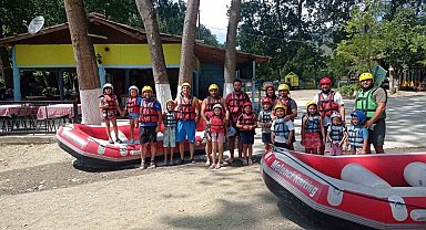 Çekilişi kazandılar rafting yaptılar