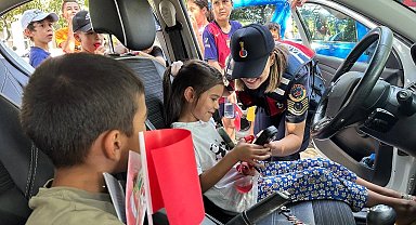 Çineli minikler jandarma ile dolu dolu bir gün geçirdi