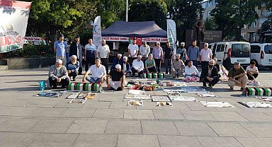 Çorlu'da Gazze Çadırı ilgi topladı