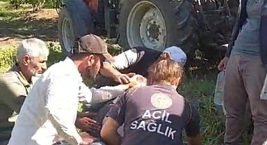 D-140'da otomobil ile traktör çarpıştı: 2 yaralı