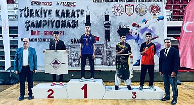 Darıcalı karateciler Sivas'tan madalyalarla döndü