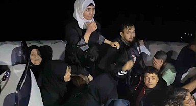 Datça'da 18 düzensiz göçmen yakalandı