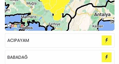 Denizli'ye kuvvetli yağış uyarısı