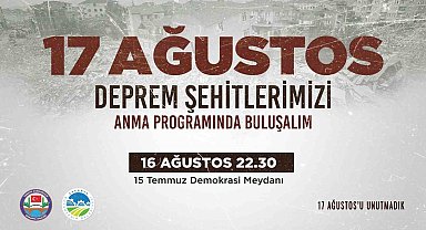 Depremin 25'inci yılı Demokrasi Meydanı'nda anılacak