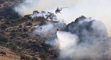 Dumanlar İzmir'in her yerinden görünüyor: Yamanlar'daki yangına müdahale sürüyor
