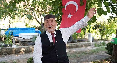 Düzce Belediyesi, yaşlı adamın bayrak isteğini yerine getirdi