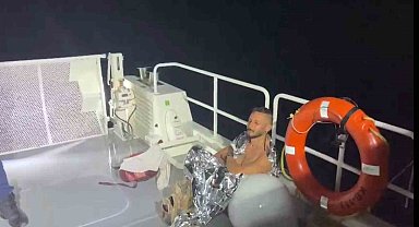 Düzensiz göçmen Datça'daki ıssız koyda tek başına yakalandı