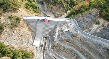 Eldeş hazneli barajı su tutmaya başlıyor