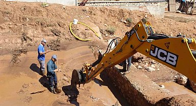 Elmalı'da su baskını yaşanan ev ve arazilerde hasar tespit çalışması yapıldı