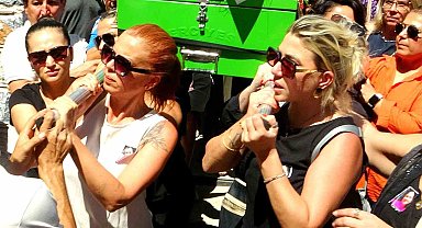 Eşi tarafından öldürülen Senem Kıvrık, son yolculuğuna uğurlandı