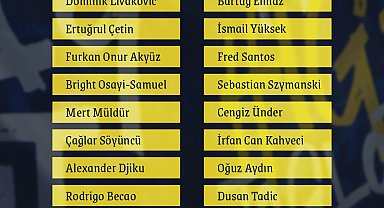 Fenerbahçe'de Fred ve Ferdi Kadıoğlu kamp kadrosunda