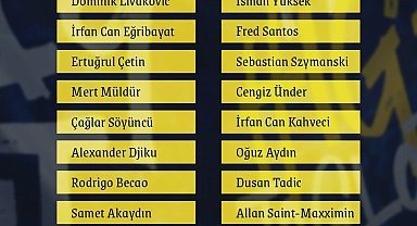 Fenerbahçe'nin Çaykur Rizespor maçı kamp kadrosu belli oldu