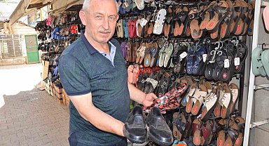 Fındık hasadında lastik ayakkabı modası