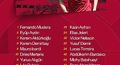 Galatasaray'ın Adana Demirspor maçı kamp kadrosu belli oldu