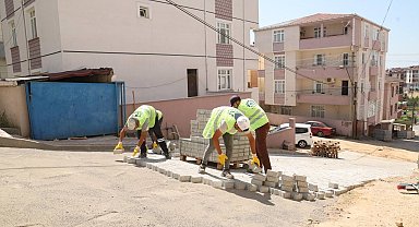 Gebze'de 600 metrelik parke yol yapıldı
