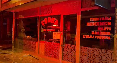 Gece vakti lokanta kurşunladı… O anlar kamerada