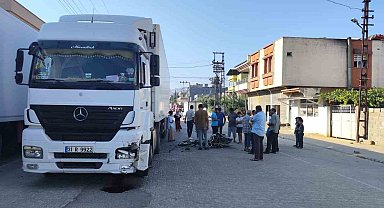 Hatay'da motosiklet tırla çarpıştı: 1 ölü