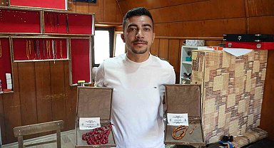 Hobi olarak başladığı tespih üretimi mesleği haline geldi