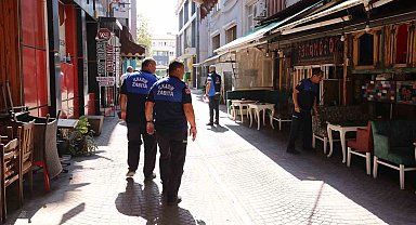İlkadım zabıtasından işgal sınır çizgisi denetimi