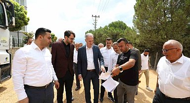 İnegöl'de asfalt çalışmaları başladı