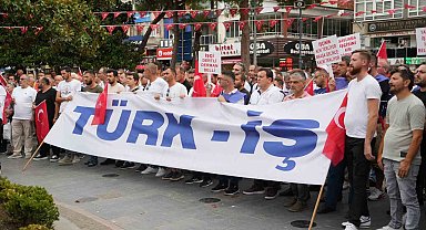 İşçiler 'vergide adalet' istedi