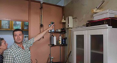 İzmir'de bir mahalle diken üstünde: Dairelerde derin çatlaklar oluştu