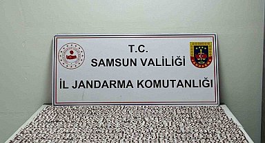 Jandarma 4 bin 555 sentetik ecza hap ele geçirdi