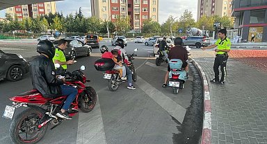 Kapaklı'da motosikletli sürücülere yönelik denetim sürüyor