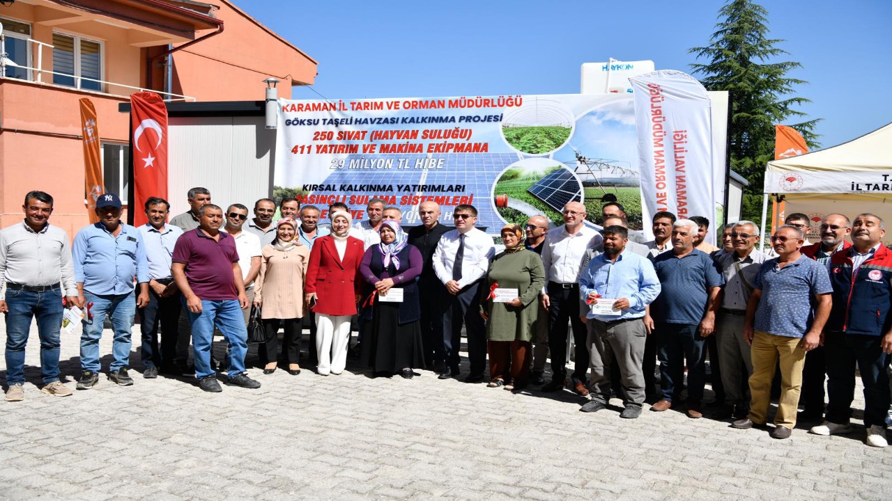 Karaman Valisi Sarıibrahim Hibe Almaya Hak Kazanan Üreticilerimiz İle