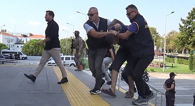 Karısını öldürüp kaçan Hasan Dim, geniş güvenlik önlemleriyle adliyeye sevk edildi