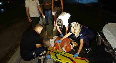 Karşıya geçerken aracı görünce donakaldı, çarpma sonucu yaralandı