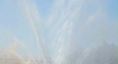 KASKİ'ye ait su borusu patladı