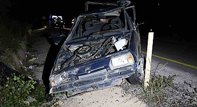 Kastamonu'da otomobil takla attı: 1'i ağır 5 yaralı